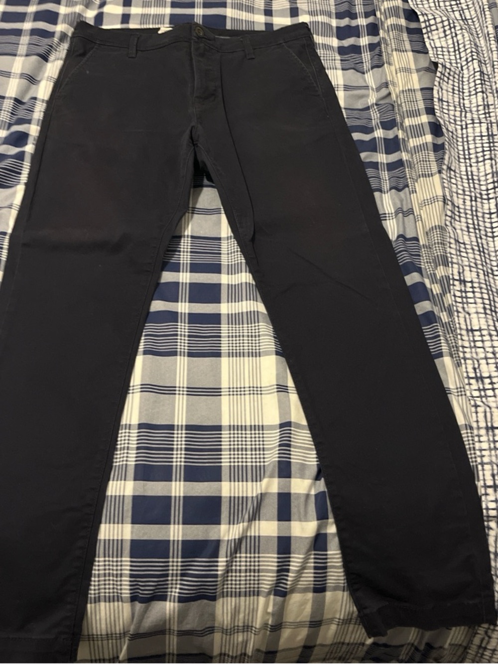 Aeropostale Navy Blue Skinny Chino Pants